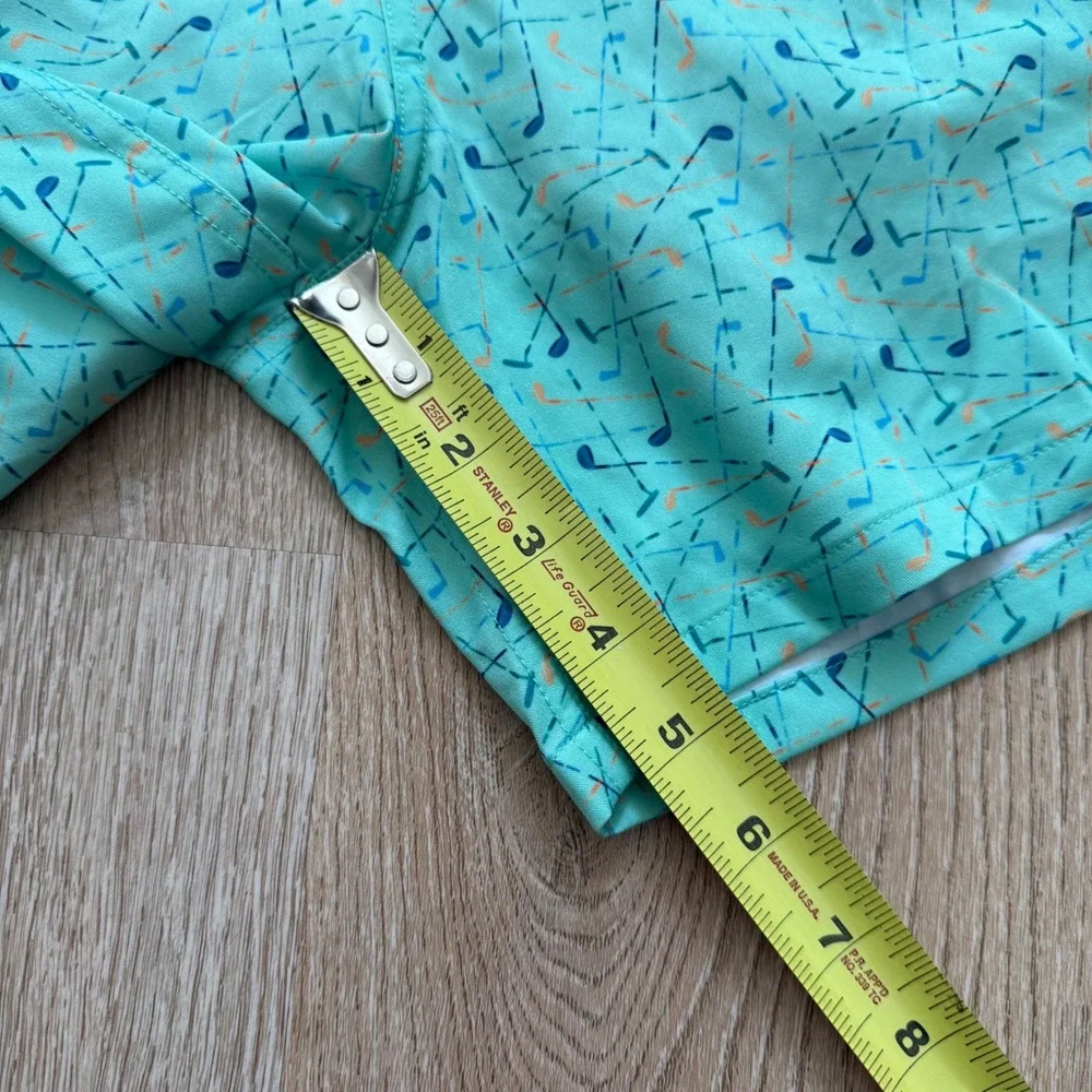 Robert Graham Golf Clubs Swim Trunks Men 2XL Green SMRG102 Mesh Lined Stretch